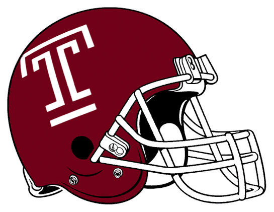 Temple Owls 1994-1995 Helmet Logo diy DTF decal sticker